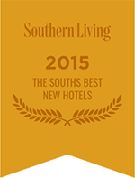 Southern Living - 2015 The Souths Best New Hotels Award badge